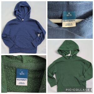 2 Old Navy Soft Kids Blue and Green Sweatshirts